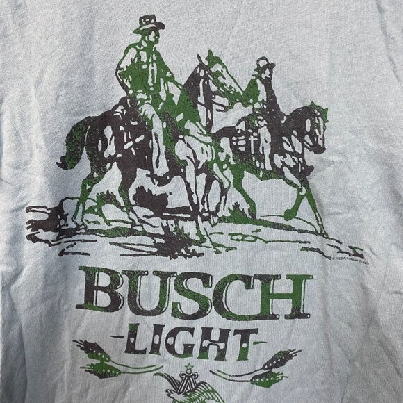 Junk Food Clothing Busch Light Vintage-Style T-Shirt XS - Picture 2 of 4